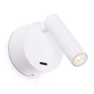 BOC Lampe applique lecteur blanc