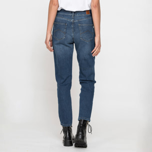 JEANS MOM CINQUE TASCHE IN DENIM STRETCH 12,2oz
