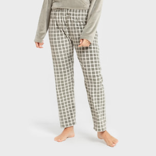 Pigiama in velluto super soft da donna cuadro roberto verde caccia