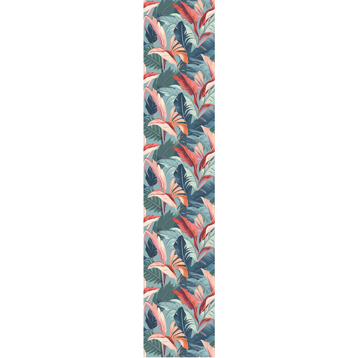 Papier peint intissé pré-encollé - TROPICAL FEUILLES DE PALMIER CHERRY - 1 rouleau