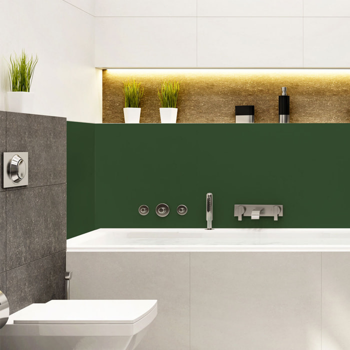 Rouleau adhésif décoratif Vinyle au Mètre - Vert fonce - Sticker Lavable Imperméable Mur Cuisine Meubles