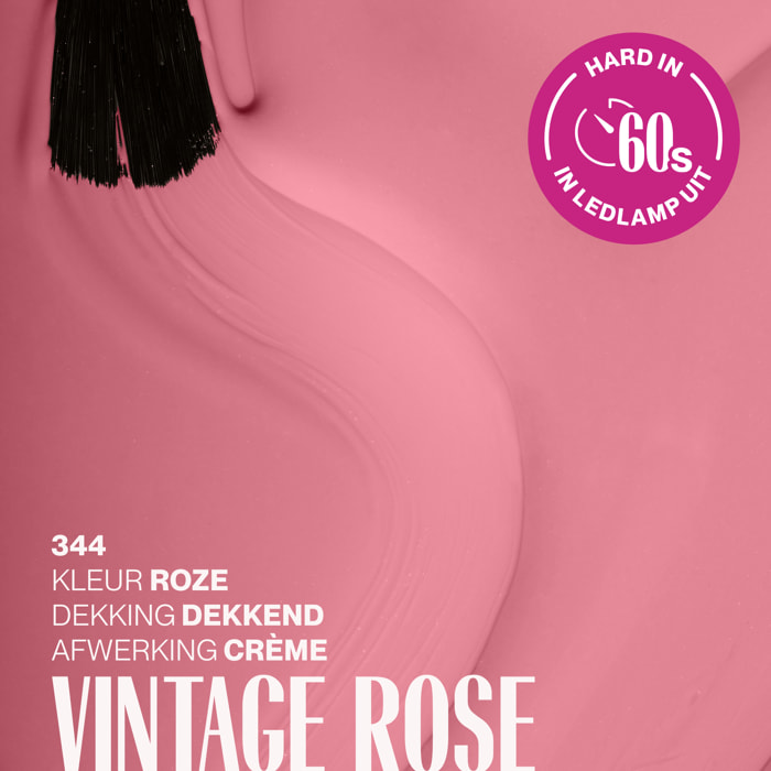 Vernis semi-permanent - 344 Vintage Rose - 15 ml