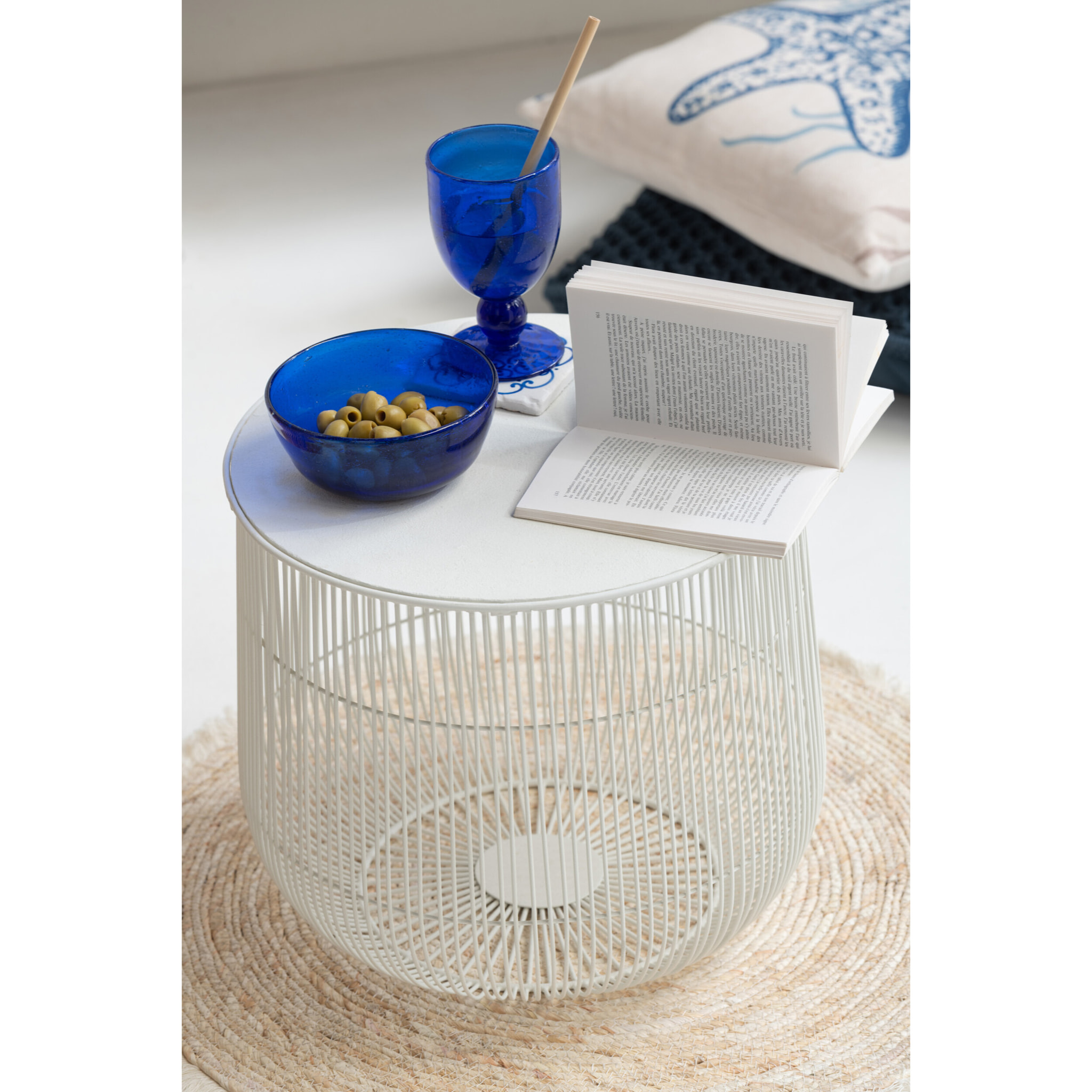 J-Line plat Lisboa - verre - bleu