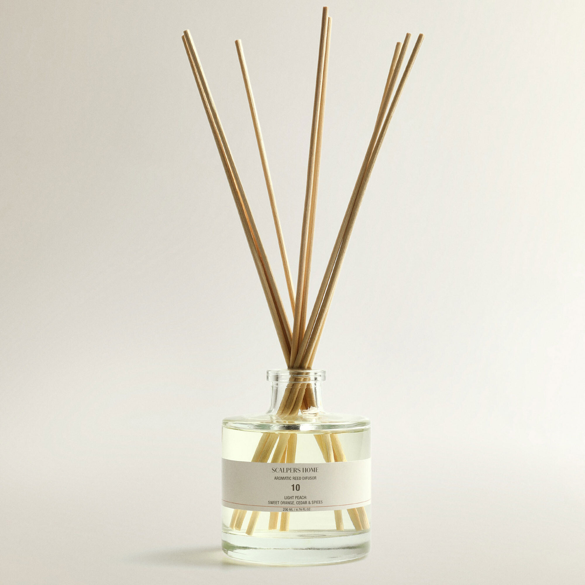 Set de 2 difusores mikado de 200ml aroma light peach scalpers