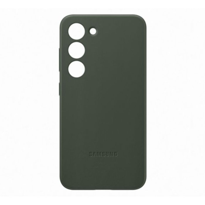 Coque SAMSUNG S23 cuir Vert