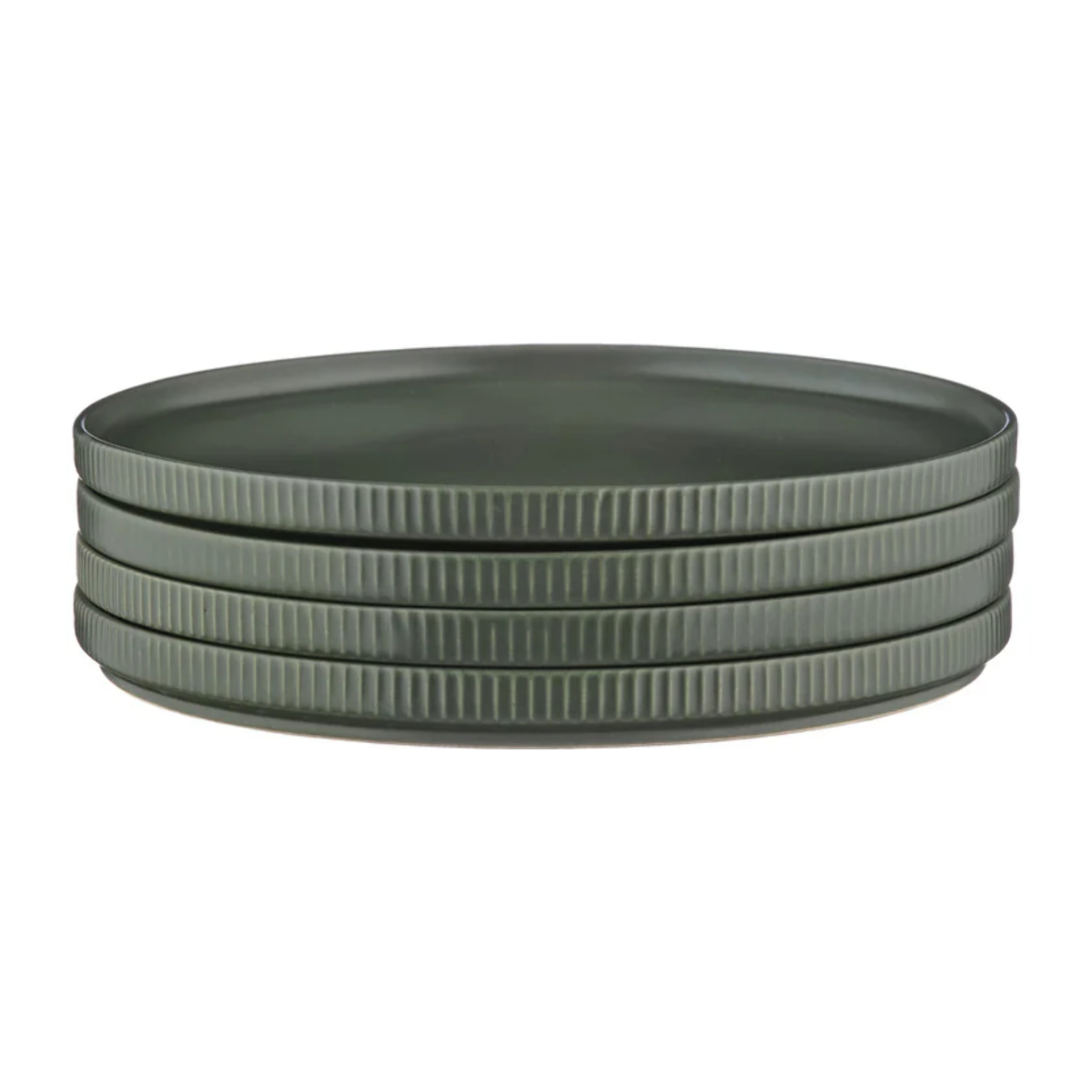 Assiette SCANDI Ø21,5cm - 4 pièces - Olive