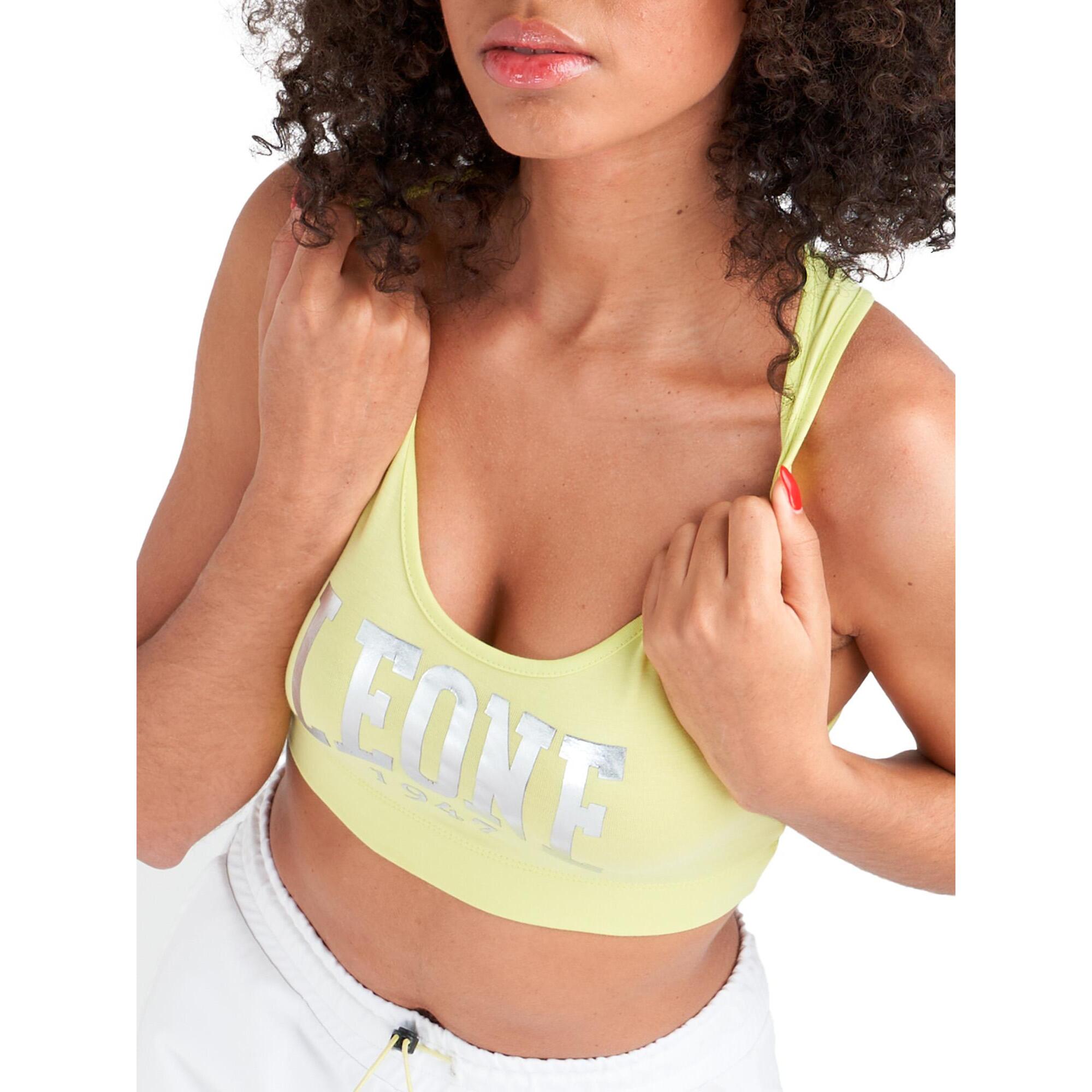 Top deportivo de entrenamiento con maxilogotipo para mujer