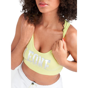 Top deportivo de entrenamiento con maxilogotipo para mujer