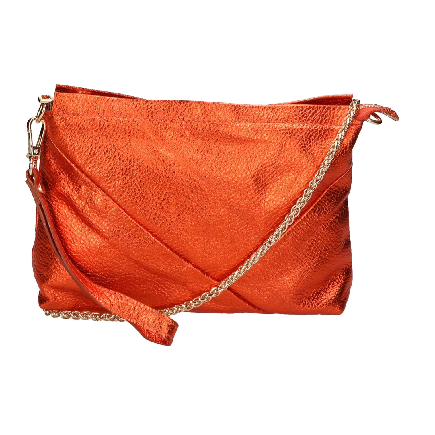 Pochette da Donna Giorgia in Vera Pelle Made in Italy 19x27x2 cm