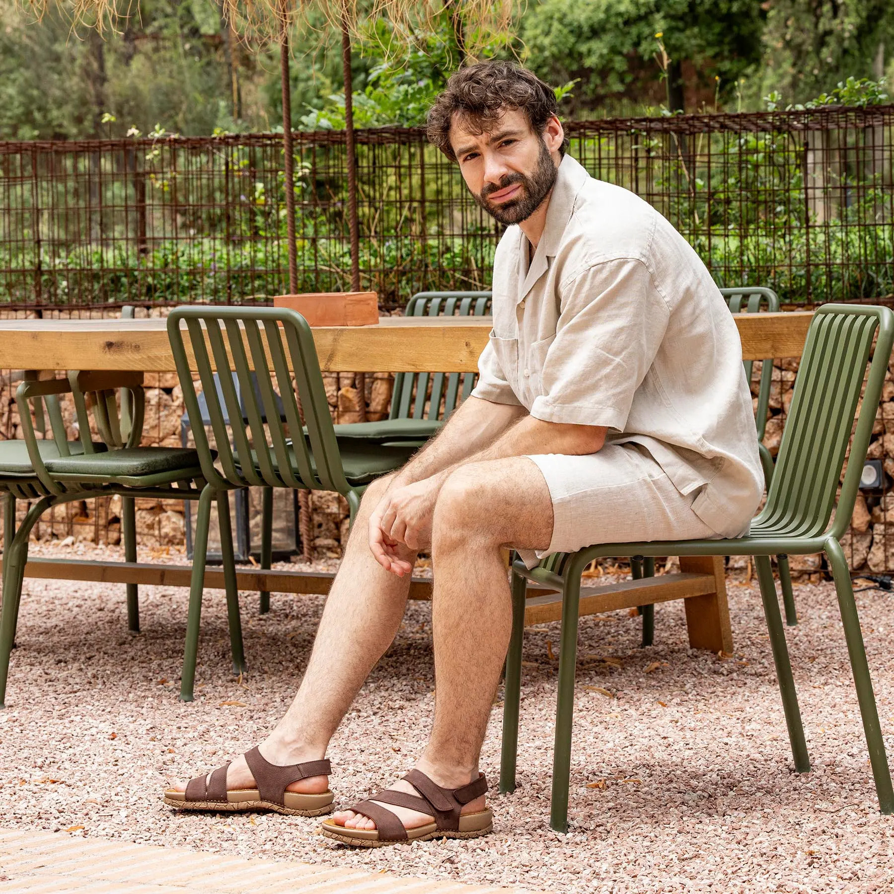 Sandalias N5860 PLEASANT WOOD / TABERNAS color Wood