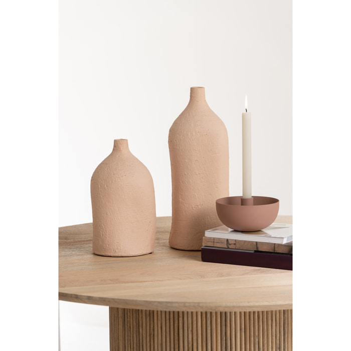 J-Line vase Enya Bouteille - céramique - beige - large - 40 cm de hauteur