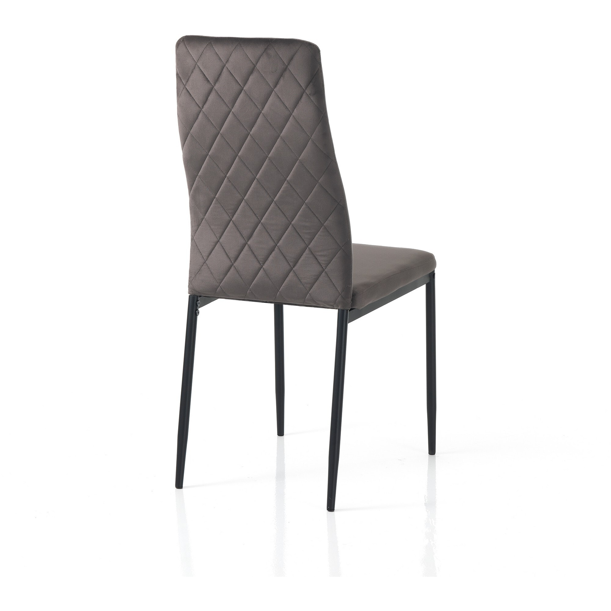 Tomasucci Lot de 6 Chaises FEFE' GRIS FONCÉ