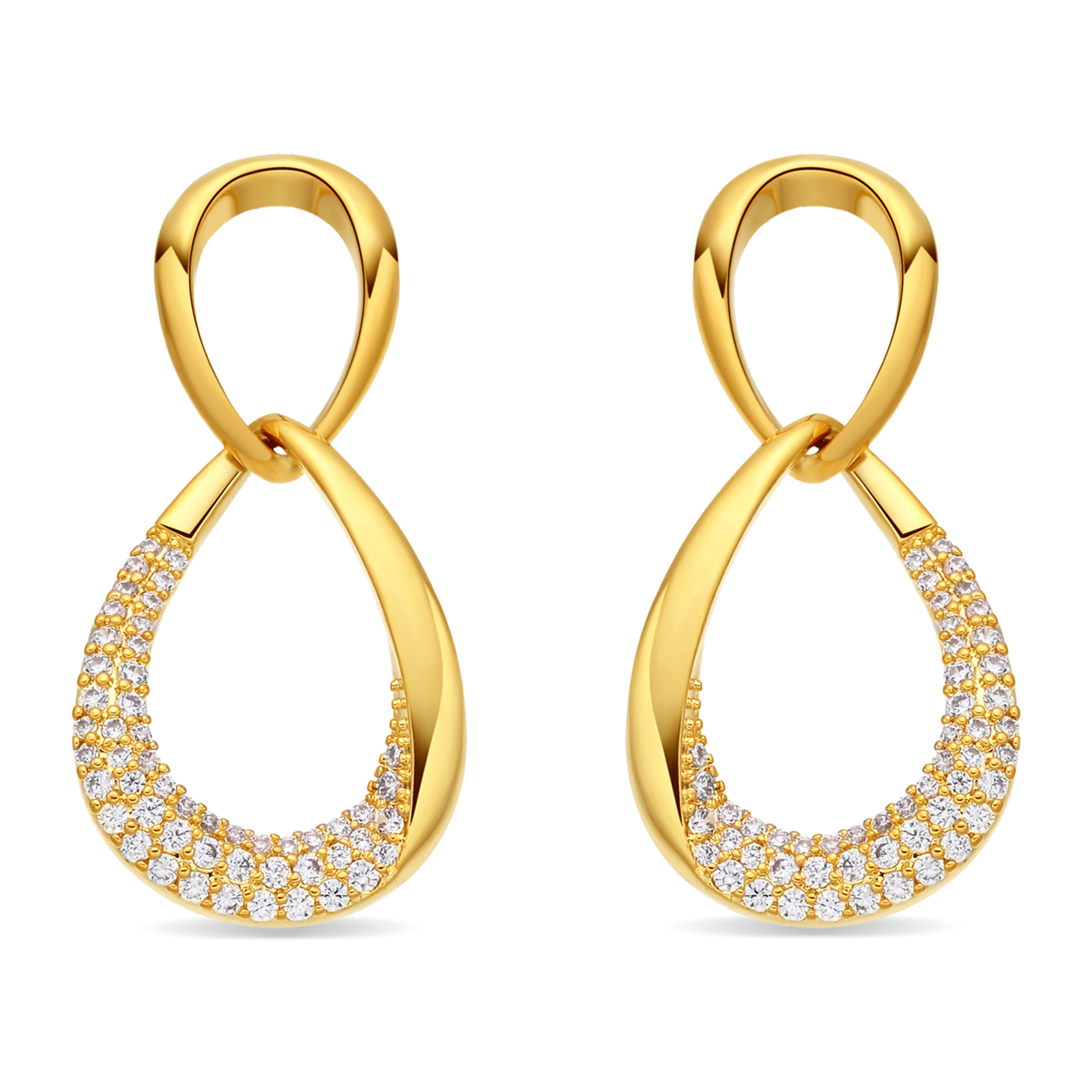 Pendientes Syroth acabado oro amarillo 18k