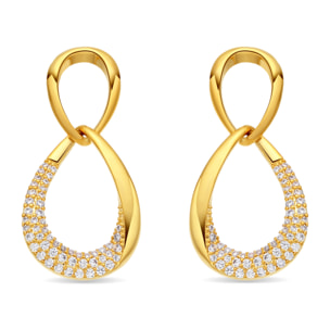 Pendientes Syroth acabado oro amarillo 18k