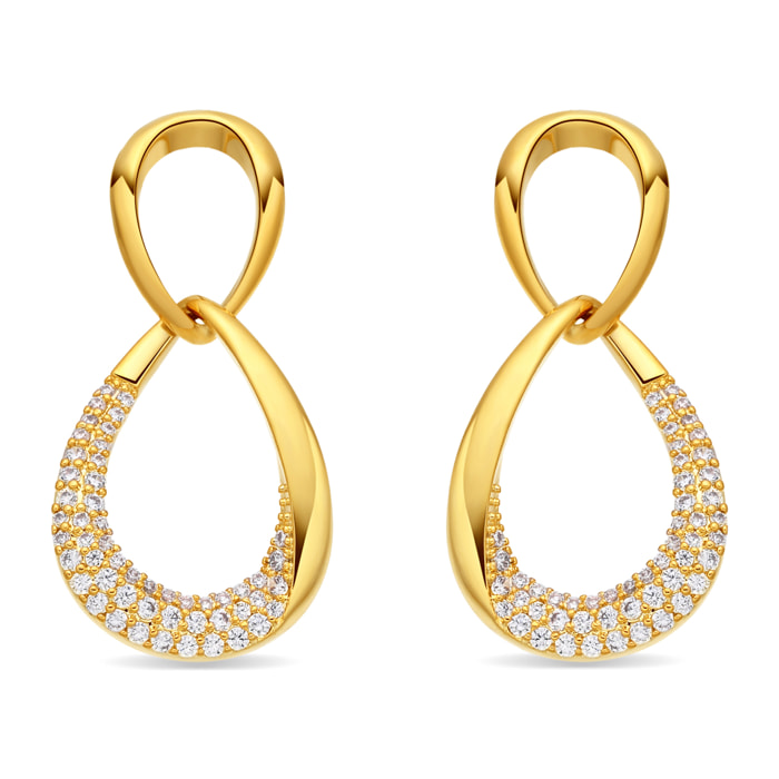 Pendientes Syroth acabado oro amarillo 18k