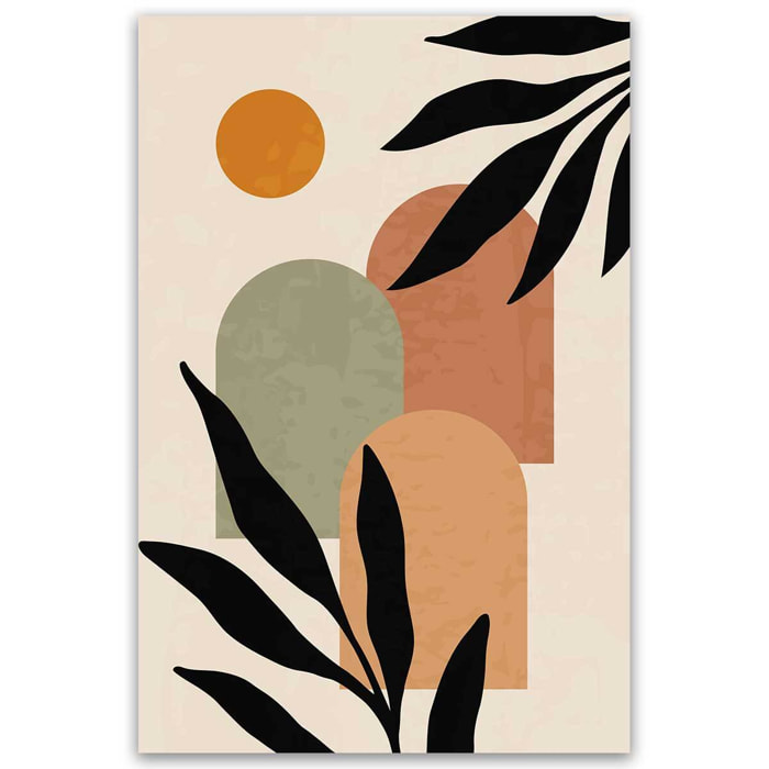 Tableau botanique abstrait moderne élégant Toile imprimée