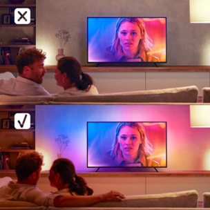 Ruban LED PHILIPS HUE W&C Lightstrip Play Gradient TV 75''