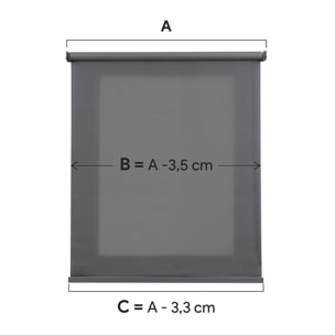 Estor Motorizado Traslúcido MID Gris medio