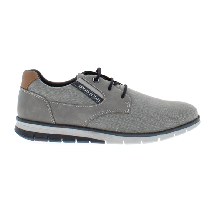 Armata di Mare Scarpe Uomo Scarponcino Casual Stringate con Soletta Rimovibile in Memory Foam AMU S24L509 Grey