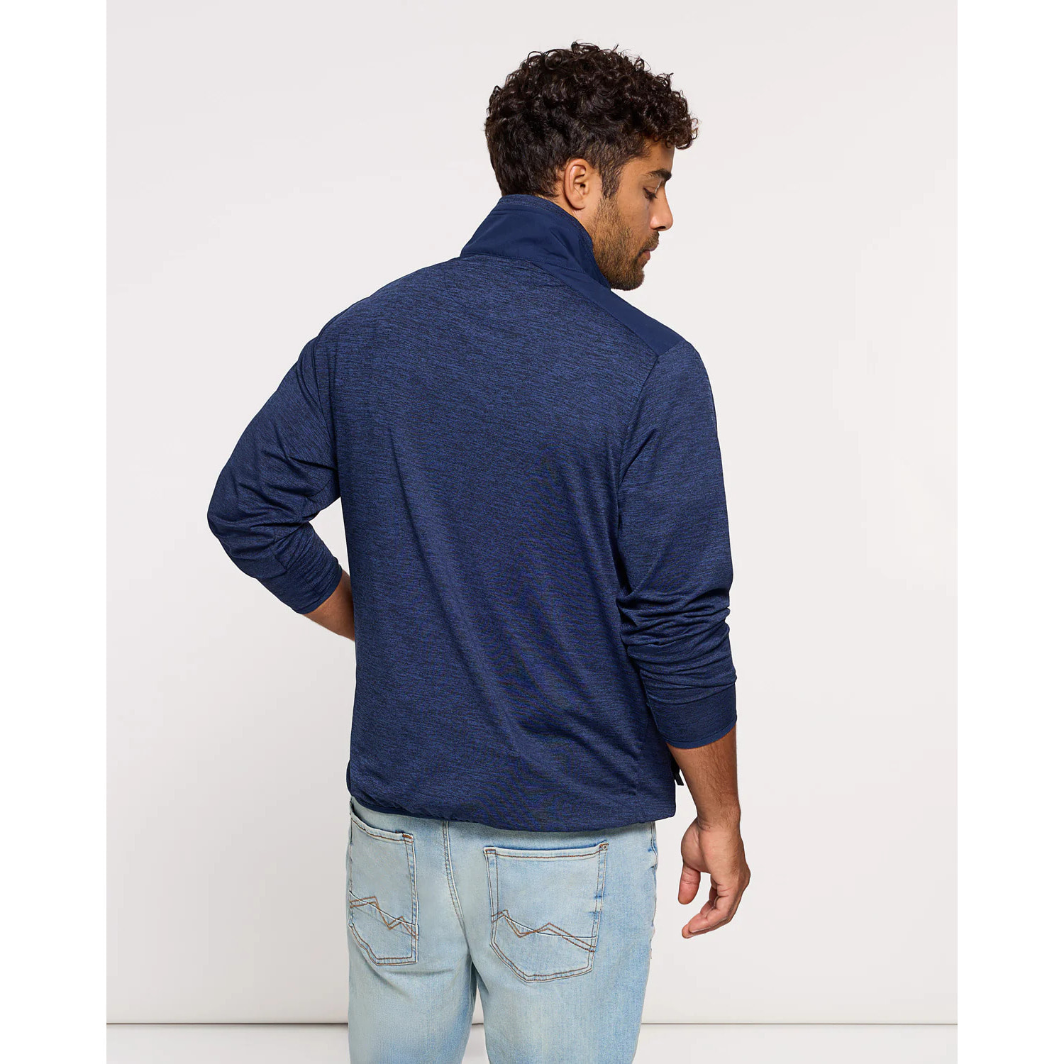 Chaqueta Ligera con Cremallera Azul - Phu