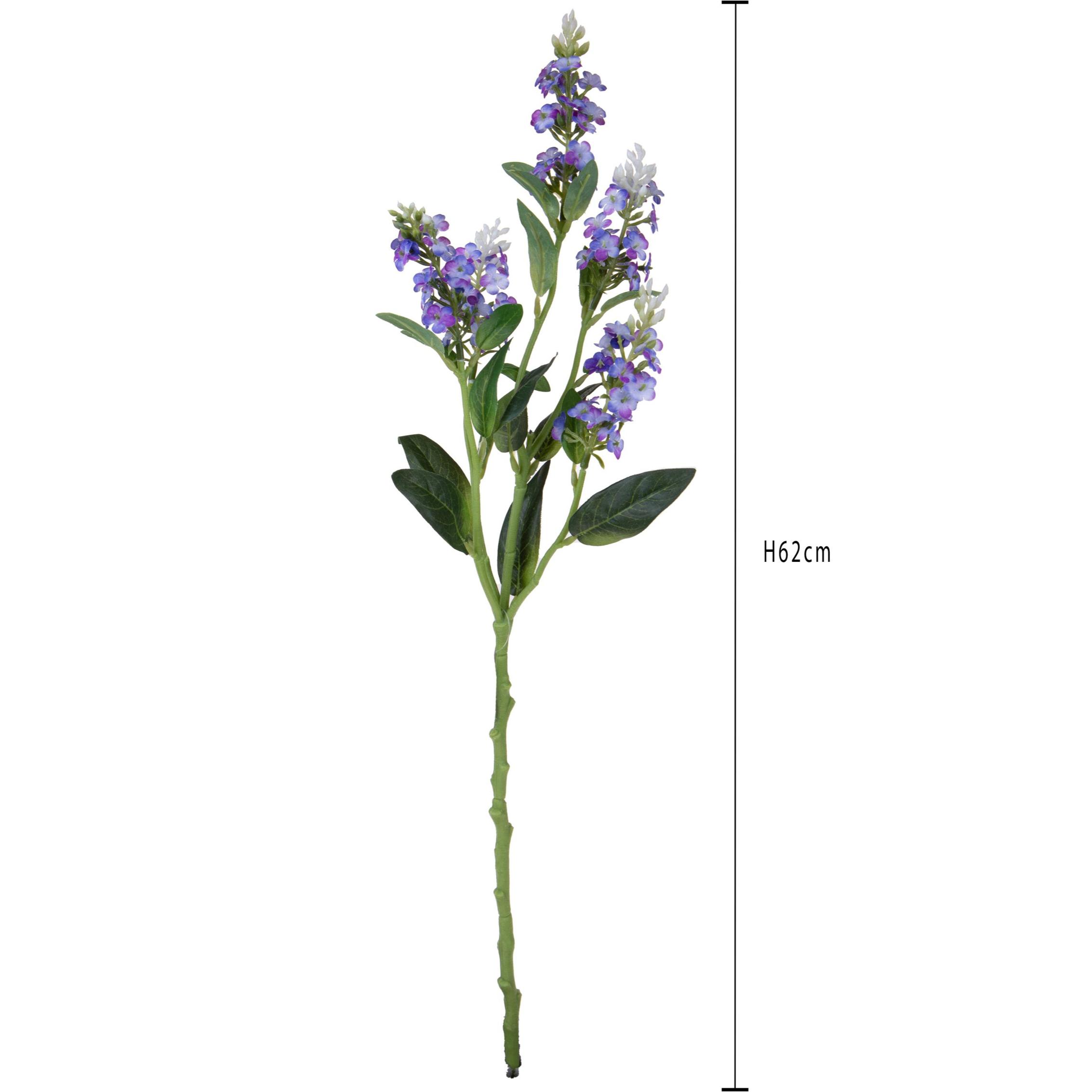 Ramo Di Bidens Composto Da 5 Fiori. Altezza 62 Cm - Pezzi 6 - 12X62X5cm - Colore: Blu - Bianchi Dino - Fiori Artificiali