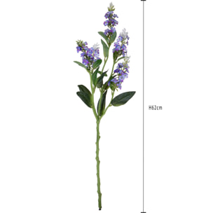 Ramo Di Bidens Composto Da 5 Fiori. Altezza 62 Cm - Pezzi 6 - 12X62X5cm - Colore: Blu - Bianchi Dino - Fiori Artificiali