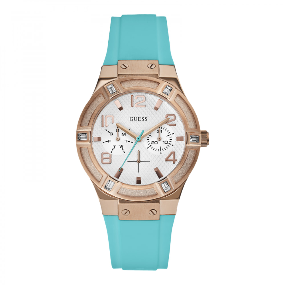 Reloj Guess W0564L3 Mujer Analogico Cuarzo con Correa de Silicona