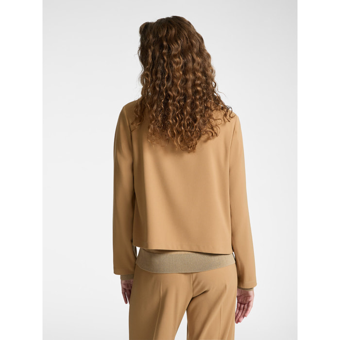 Elena Mirò - Giacca corta girocollo - Beige