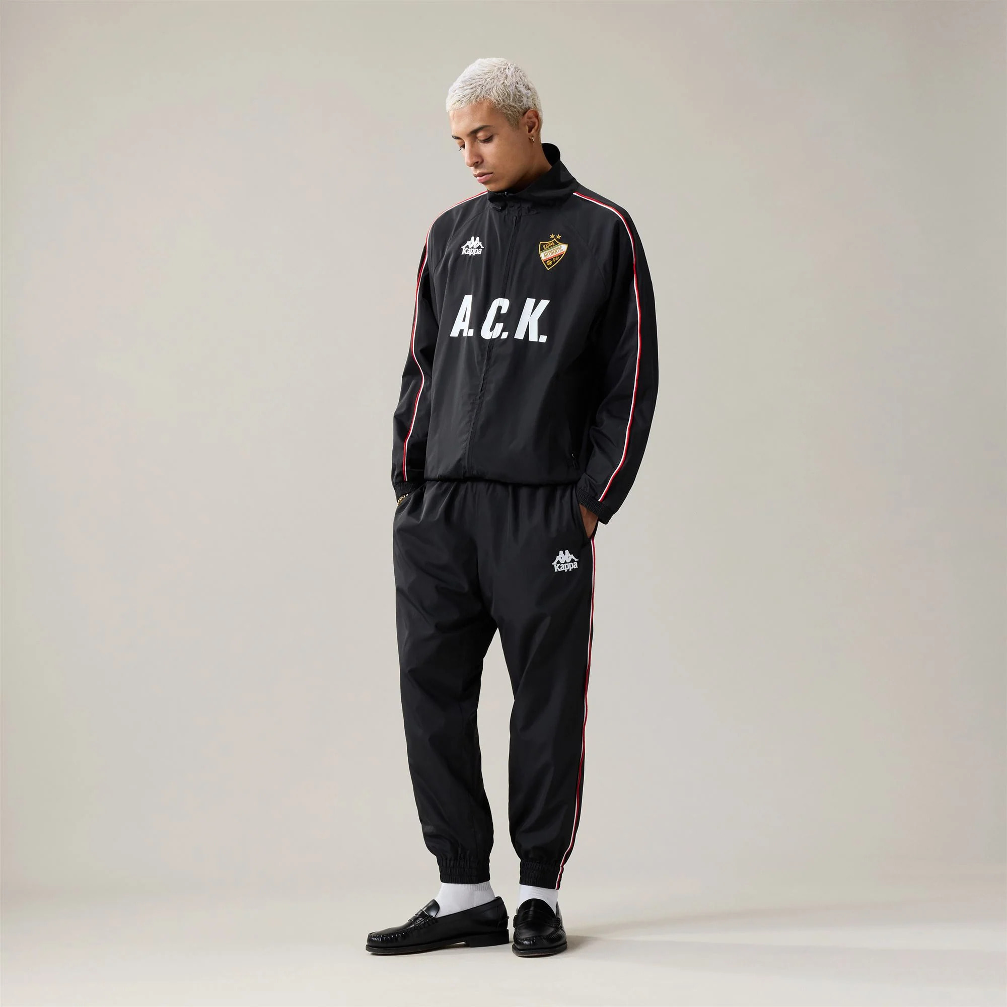 Kappa - Pantaloni Uomo Nero - Authentic Solorit