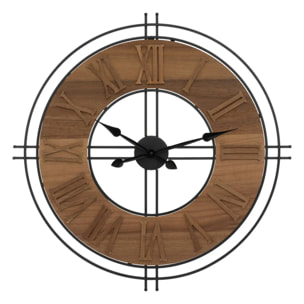 Horloge "Dorian" D65cm marron