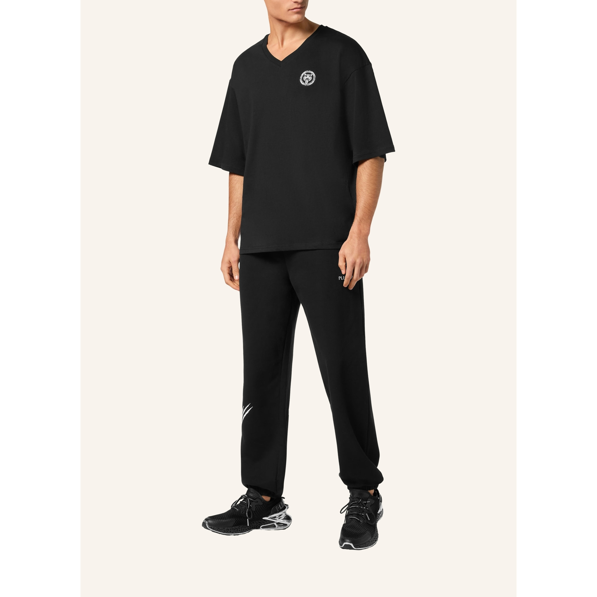 PLEIN SPORT T-shirt con scollo a V a maniche corte