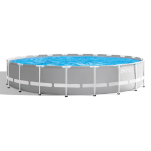 Intex Piscina Prisma Frame rotonda con Pompa Filtro, Scaletta e Teli, 610x132 cm