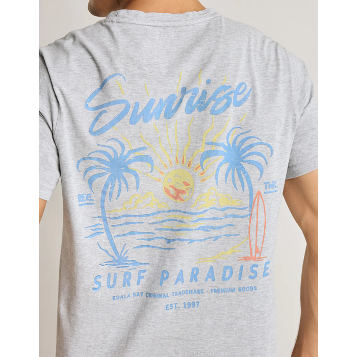 Camiseta Manga Corta Gris - Sundaise