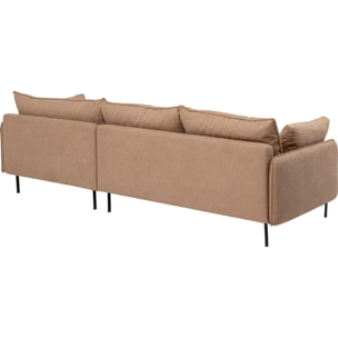Canapé d'angle Edna droite marron clair Kare Design
