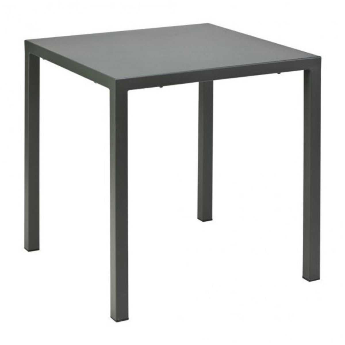 Tavolo MARSIGLIA in metallo antracite 70x70 cm, impilabile