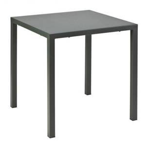 Tavolo MARSIGLIA in metallo antracite 70x70 cm, impilabile