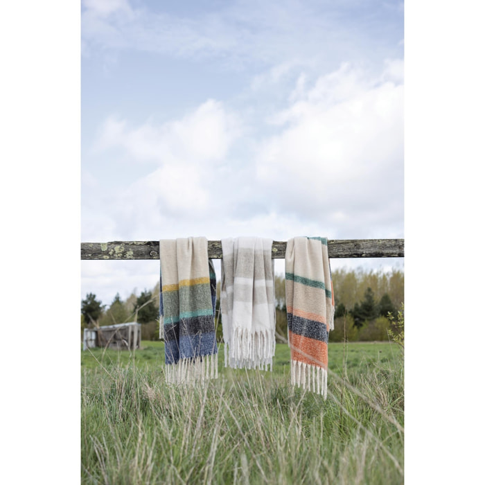 Plaid rayé recyclé Isabel