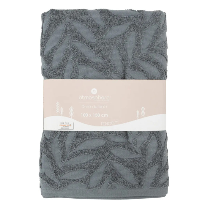 Drap de bain "Sea View" coton gris ardoise 100x150cm