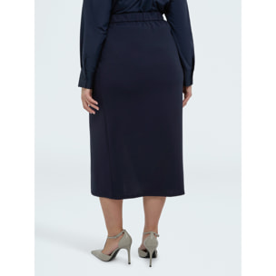 Fiorella Rubino - Gonna lunga con chiusura portafoglio - Blu