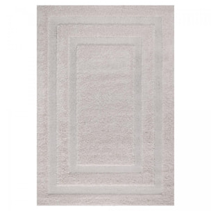 Tapis salon et chambre tissé motif faux uni KUNE