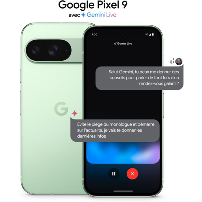 Smartphone GOOGLE Pixel 9 Vert Amande 256Go