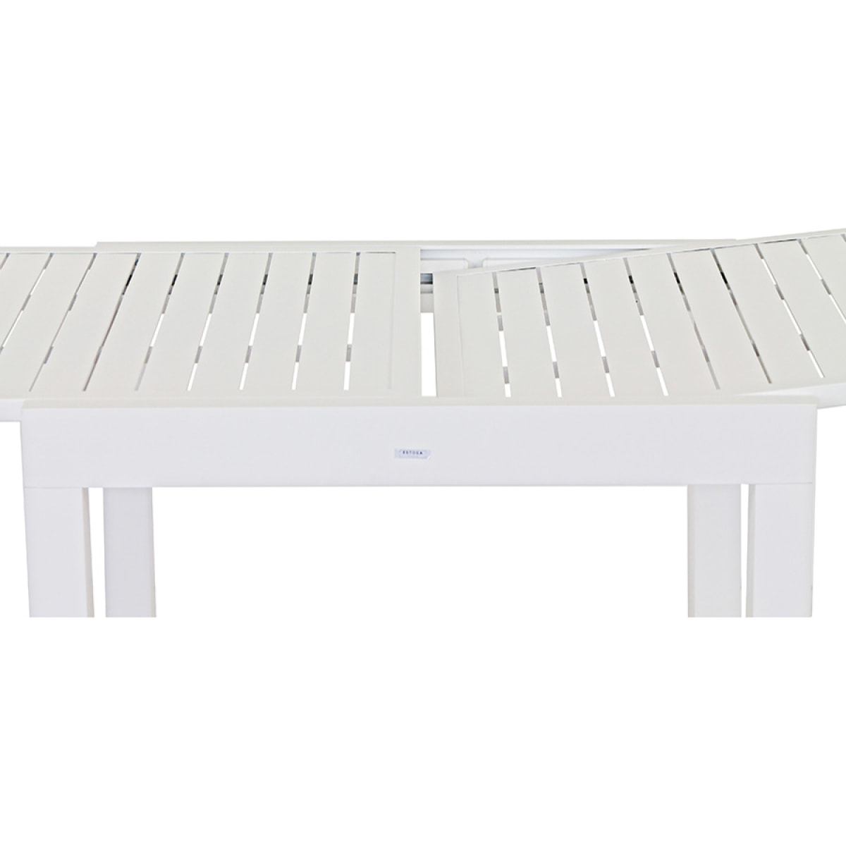 Tavolo estensibile da giardino in alluminio 82-163 cm Lipari bianco