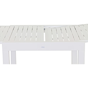 Tavolo estensibile da giardino in alluminio 82-163 cm Lipari bianco