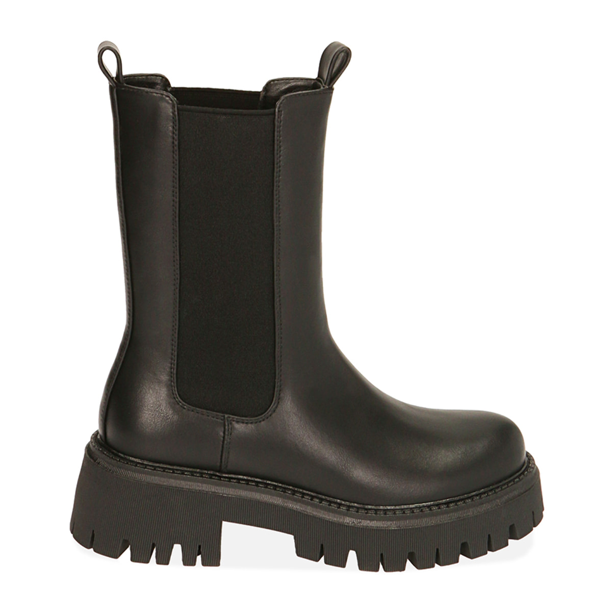 Chelsea boots neri, tacco 5,5 cm