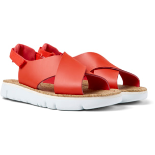 Sandalias - CAMPER Oruga - Rojo - Cuero liso