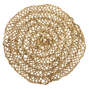 Dessous de plat fibre de palmier ajouré - Naturel
