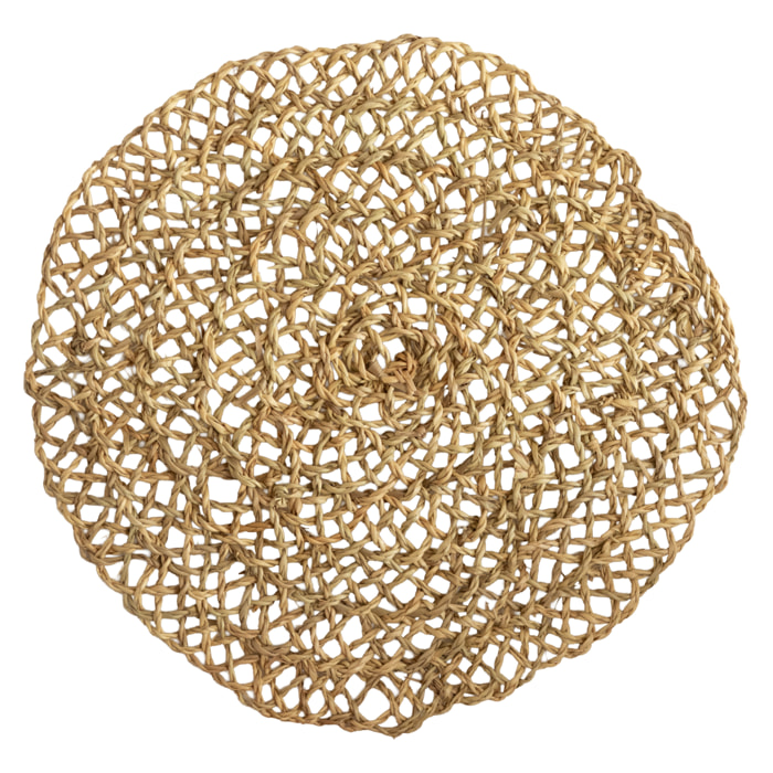Dessous de plat fibre de palmier ajouré - Naturel
