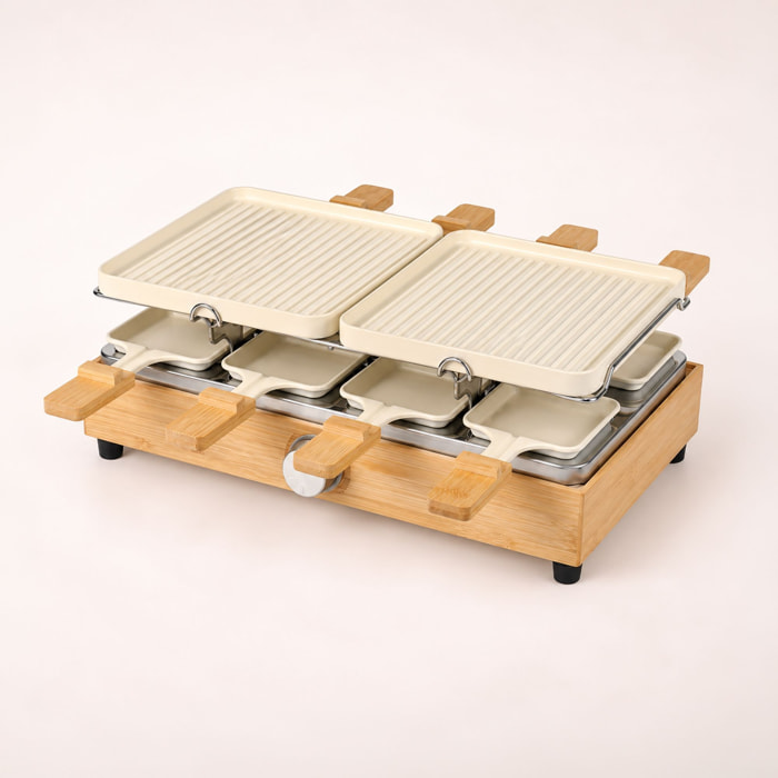 Appareil à raclette 8 personne crème
