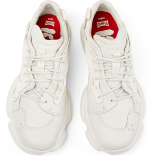 Zapatillas - CAMPER Karst - Blanco - Piel lisa / Goma