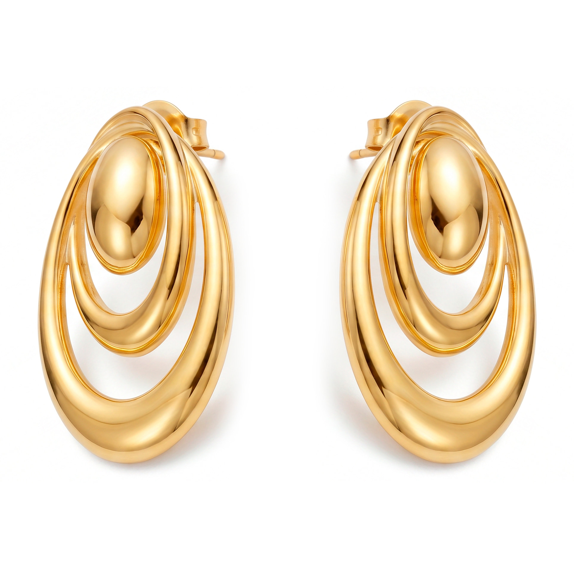 Pendientes Riazil acabado oro amarillo 18k